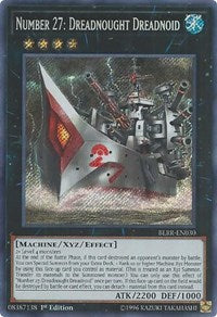 Number 27: Dreadnought Dreadnoid [BLRR-EN030] Secret Rare Sale