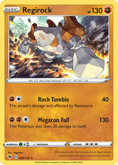 Regirock (089 185) [Sword & Shield: Vivid Voltage] Supply