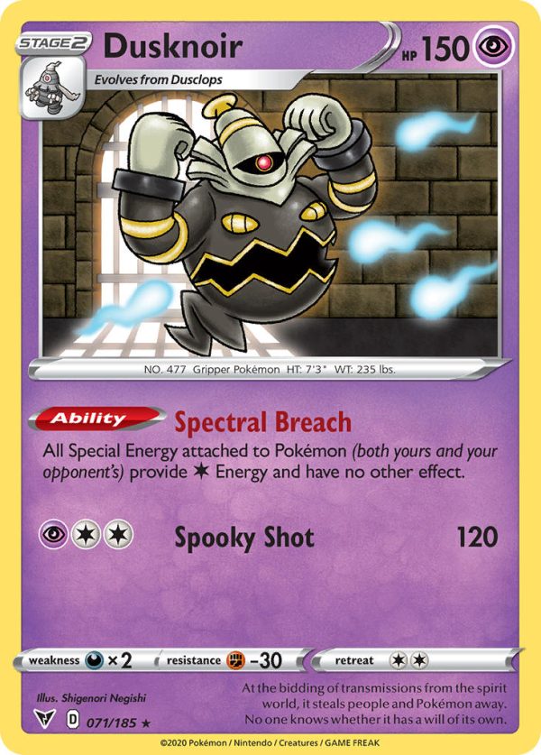 Dusknoir (071 185) [Sword & Shield: Vivid Voltage] For Cheap