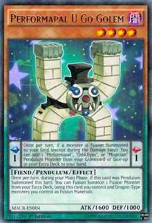 Performapal U Go Golem [MACR-EN004] Rare Discount