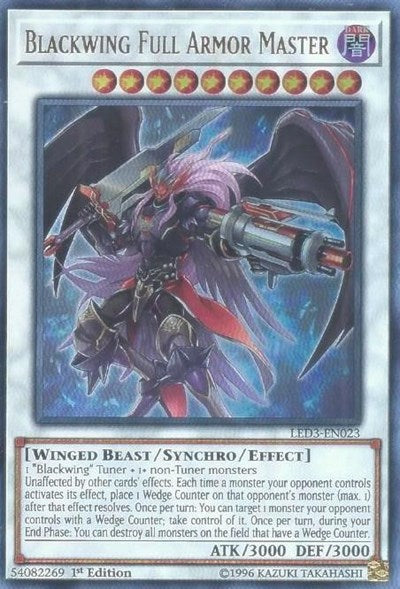 Blackwing Full Armor Master [LED3-EN023] Ultra Rare Supply